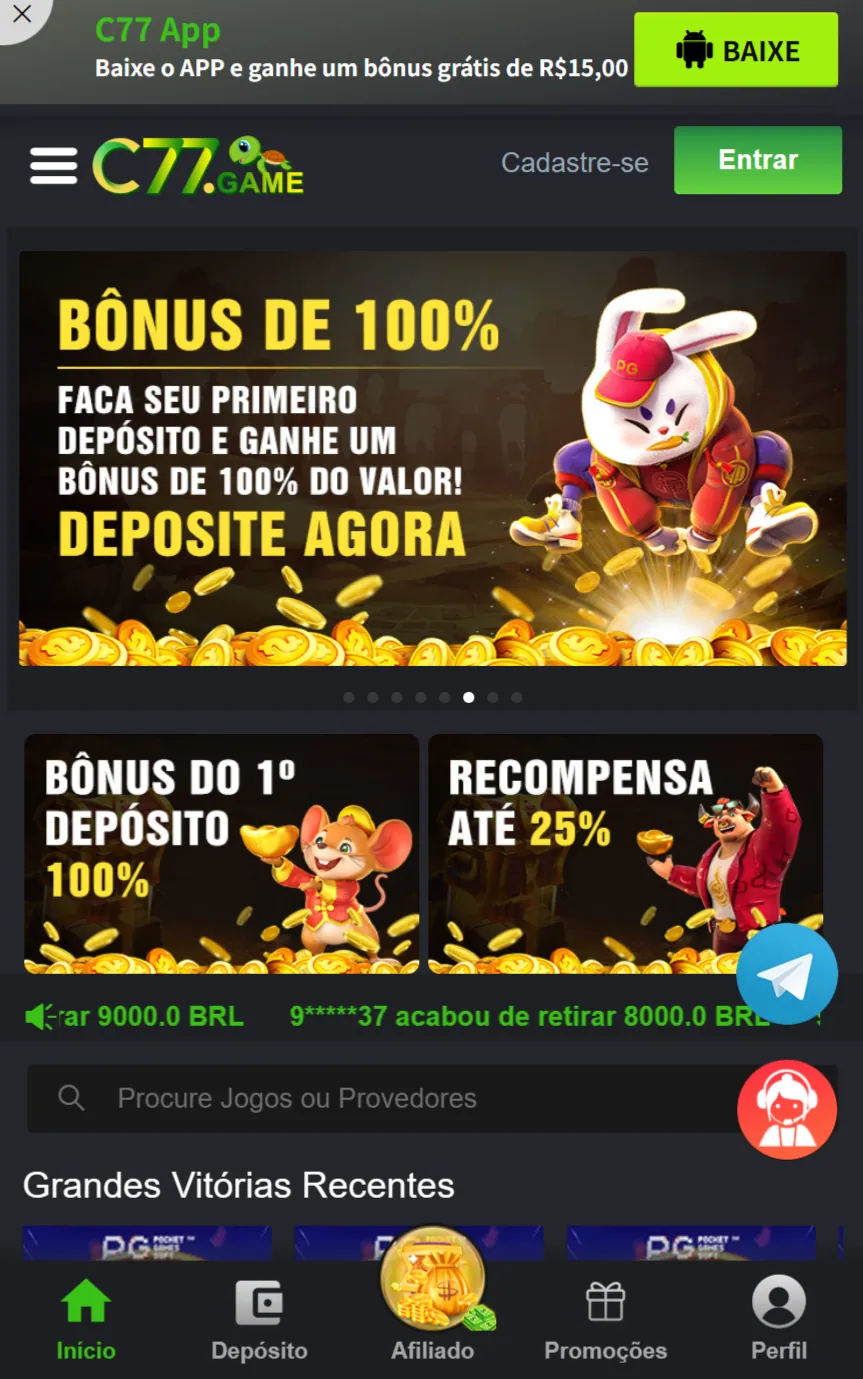 c77 Especial Brasil jogos instantâneos com PIX Ganhe Hoje